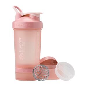 NWT BlenderBottle 22oz ProStak Shaker Bottle with Pill Organizer, Rose Pink
